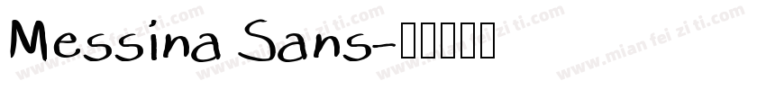 Messina Sans字体转换